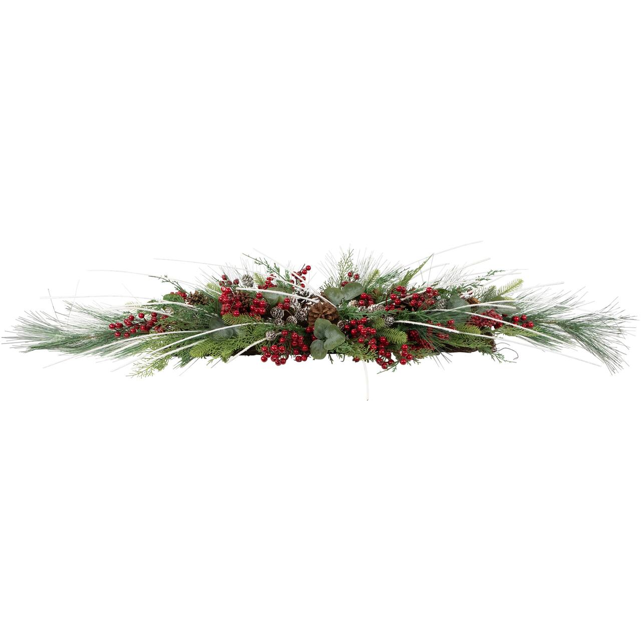 Real Touch™ 5ft. Unlit Berries & Birch Twigs Artificial Pine Christmas Swag